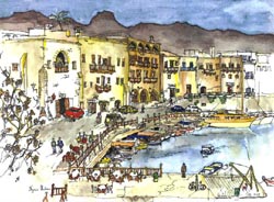 Girne ( Kyrenia)  Old Yacht Harbour, North Cyprus